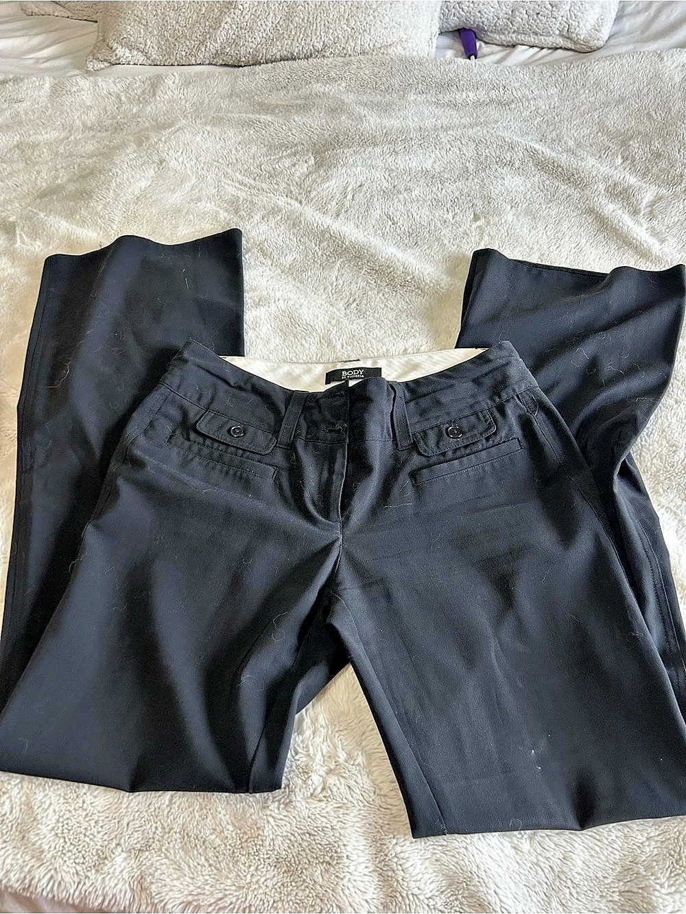 Victoria's Secret The Kate Fit Black Straight Leg Pants Size 6